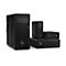 Verschiedene schwarze HP Workstations: eine große Tower-Workstation, eine kleinere Desktop-Workstation und zwei Mini-Workstations.