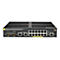 Aruba 2930F Netzwerk-Switch mit 12 Ethernet- und zwei SFP-Anschlüssen vor weißem Hintergrund.