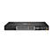 Schwarzer HPE Aruba Networking Switch 8100 mit zahlreichen Netzwerkanschlüssen auf weissem Hintergrund.