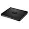 Lecteur DVD HP noir; surface lisse, logo HP au centre.