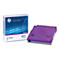 HP LTO-6 Ultrium WORM Datenkassette, lila, neben einer transparenten Box, 6,25 TB Kapazität.