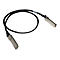 Schwarzes Kabel mit Metallsteckern an beiden Enden, auf weißem Hintergrund.