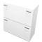 HR-Schrank PHENOR, 2 Auszüge, H 860 x B 860 x T 430 mm, weiß