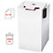 White paper shredder, paper feed with documents, trash can symbol with '3050 A4'.