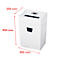 HSM Pure papiervernietiger, veiligheidsniveau P4, snede 3,9 x 30 mm, tot 25 liter, plastic &amp; metaal, wit