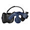 Ein VR-Headset in Schwarz und Blau, mit der Aufschrift "VIVE".