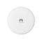 Routeur Wi-Fi rond et blanc avec le logo Huawei au centre.