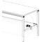 Hüdig+Rocholz assenset voor inpaktafel systeem Flex, voor tafelbreedte 1600 mm