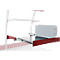 Hüdig+Rocholz uitschuifbaar legbord systeem Flex, Bruikbare oppervlakte 720 x 500 mm, in hoogte verstelbaar