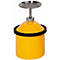 Humidificateur économique, en tôle d'acier, jaune, 2,5 l, Ø 178 x H 290 mm, plaque d'arrosage à ressort