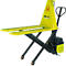 Yellow electric forklift with black elements. Inscription: Pramac HX 10E.