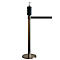 Hygiëne dispenser opzetstuk voor afschermpalen RS-Guidesystems serie GLA 85, inhoud 1 l, Ø 110 x H 200 mm, kunststof &amp; metaal, zwart