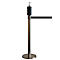 Hygiëne dispenser opzetstuk voor afschermpalen RS-Guidesystems serie GLA 86, inhoud 1 l, Ø 110 x H 200 mm, kunststof &amp; metaal, zwart