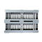 Hygiënepallet FP-H1, max. belasting 5000/1250 kg, 3 sledes, gesloten boven- en benedendek, L 1200 x B 800 x H 160 mm, gerecycled HDPE, lichtgrijs, 3 stuks