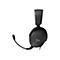 Schwarzes Gaming-Headset vor weißem Hintergrund. Auf den Ohrmuscheln das Logo „HyperX“ in Silber.