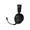 Schwarzes Gaming-Headset mit Mikrofon vor weißem Hintergrund. Auf dem rechten Kopfhörer ist ein Logo, an der Seite des Bügels eine Pegelanzeige.