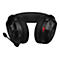 Schwarzes Headset mit Mikrofon, rotem Regler und Markenlogo. Auf weißem Hintergrund.