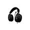 Schwarzes Gaming-Headset, Mikrofon, HyperX-Logo.