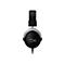 Schwarze Over-Ear-Kopfhörer mit silbernen Akzenten, Kabel, und HyperX-Logo.