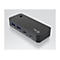 Hub USB-C noir. Trois ports USB-A, deux ports USB-C. Logo I-tec.