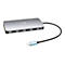 i-Tec USB-C Metal Nano 3x Display Docking Station + Power Delivery 100 W - Dockingstation - USB-C / Thunderbolt 3 - HDMI, 2 x DP - GigE