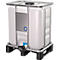 IBC Container, 300 Liter, säurebeständig, unterfahrbar, stapelbar, UN-Zulassung, HDPE, B 800 x T 600 x H 996 mm, natur
