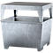 IBC-Station ASECOS, Stahl, mit Abfüllbock u. Staplerschuhen, 1000 l Auffangvolumen, B 1350 x T 1300 x H 1390, verzinkt
