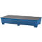 IBC-Station ASECOS, Stahl, mit Gitterrost u. Staplerschuhen, 1000 l Auffangvolumen, B 2680 x T 1300 x H 483 mm, lackiert