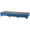 IBC-Station ASECOS, Stahl, mit Gitterrost u. Staplerschuhen, 1000 l Auffangvolumen, B 3280 x T 1300 x H 420 mm, lackiert
