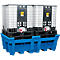 IBC- und KTC-Station für 2 Container, mit integrierter PE-Stellfläche