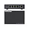 Schwarzer Intellinet 4-Port Gigabit Ultra PoE Extender, von oben und vorne gesehen.