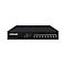 Schwarzer Intellinet 8-Port PoE Desktop Gigabit Switch in der Frontansicht.