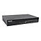 Schwarzer 8-Port Gigabit Ethernet PoE+ Switch von Intellinet vor weißem Hintergrund.
