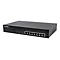Schwarzer 8-Port Gigabit Ethernet PoE-Switch von Intellinet vor weißem Hintergrund.