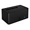 ICY BOX IB-1121-U3 - HDD-Dockingstation mit Datenanzeige, Netzanzeige, Ein/Aus-Schalter Schächte: 1 - 2,5' / 3,5' gemeinsam genutzt (6,4 cm/8,9 cm gemeinsam genutzt) - SATA 6Gb/s - USB 3.2 (Gen 1) - Schwarz