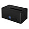 ICY BOX IB-1121-U3 - HDD-Dockingstation mit Datenanzeige, Netzanzeige, Ein/Aus-Schalter Schächte: 1 - 2,5' / 3,5' gemeinsam genutzt (6,4 cm/8,9 cm gemeinsam genutzt) - SATA 6Gb/s - USB 3.2 (Gen 1) - Schwarz