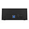 ICY BOX IB-1121-U3 - HDD-Dockingstation mit Datenanzeige, Netzanzeige, Ein/Aus-Schalter Schächte: 1 - 2,5' / 3,5' gemeinsam genutzt (6,4 cm/8,9 cm gemeinsam genutzt) - SATA 6Gb/s - USB 3.2 (Gen 1) - Schwarz