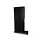 Refroidisseur noir, vertical, avec inscription ICY BOX, sur fond blanc.