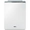White air purifier with the inscription IDEAL. Black stripe with controls on the top.