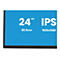 Un moniteur IPS de 24 pouces, écran bleu, texte: 60,5 cm, 1920x1080.
