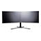 Iiyama DS1002D-B1 - pied - bras réglable - pour 2 moniteurs - noir
