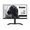 Ein schwarzer iiyama G-Master Monitor, mit dem Aufdruck "27 Zoll", Details wie "1ms 100Hz", "2560x1440 IPS" und dem Slogan "Black Hawk".