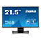 Flachbildschirm mit der Aufschrift 21,5" und iiyama-Logo. Darunter ProLite T2252MSC und Icons für IPS und PCAP.