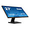 Ein schwarzer Touchscreen-Monitor mit der Aufschrift 27", iiyama und ProLite T2752MSC. Das Display ist blau.