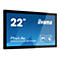 Ein schwarzer Touchscreen-Monitor mit dem Schriftzug "22 Zoll". Darunter steht "iIiyama ProLite TF2234MC-B7AGB".