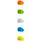 Imanes de neodimio MAUL, alta fuerza adhesiva, 10 piezas en forma de cono, colores surtidos