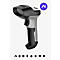 Ein grauer und schwarzer Barcode-Scanner. Oben links das Logo des Herstellers.