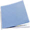 Inbindcovers, karton, met leernerf, A4, blauw, 100 stuks