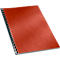 Inbindcovers, karton, met leernerf, A4, rood, 100 stuks