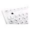 InduKey TKG-086-IP68-WHITE - Tastatur - USB - USA/Europa - weiß